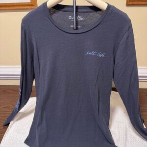 Salt Life “Escape to Paradise” Long Sleeve Tee | Coastal Boho Beach Top SML NWOT